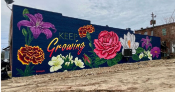 mural of flowers